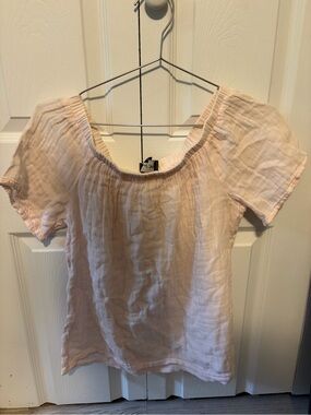 Michael Stars Pink Off Shoulder Top